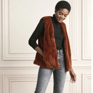 Stella & Dot Faux Fur Vest Size XXL